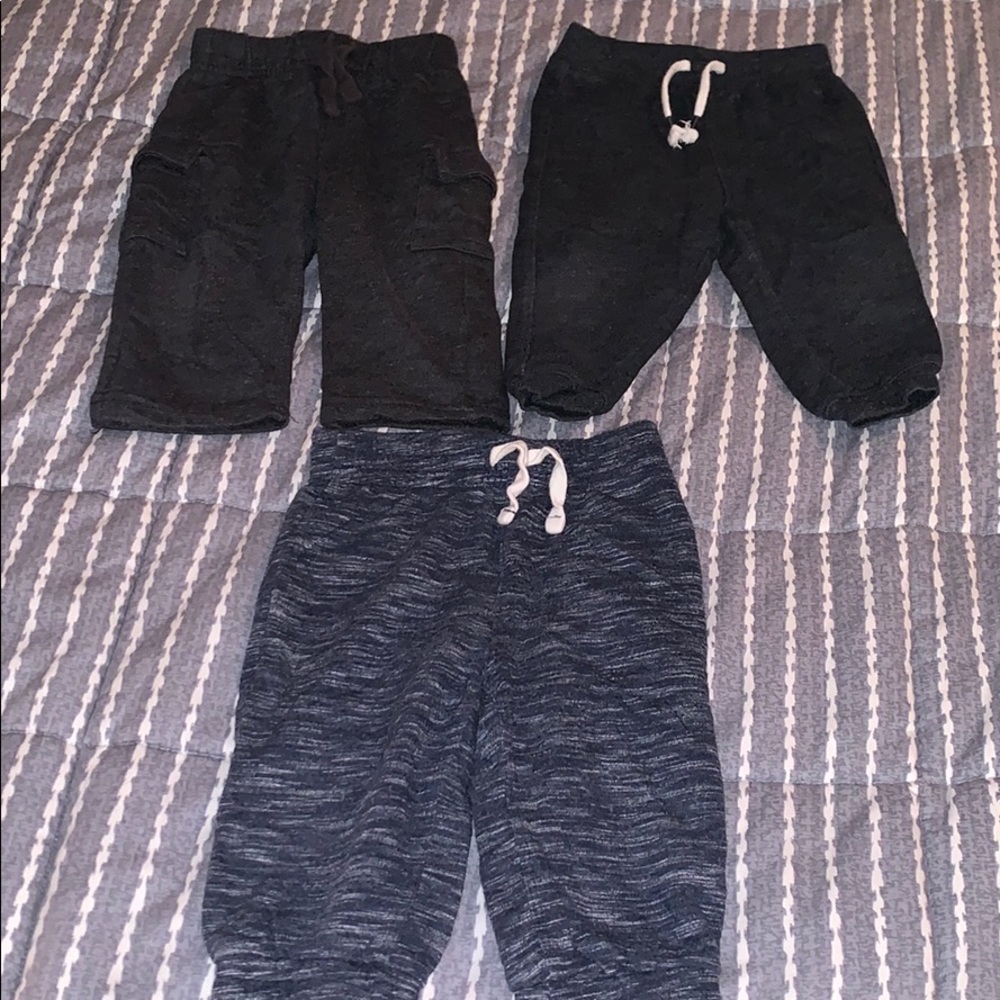 3 pants, 12 months, jumping beans